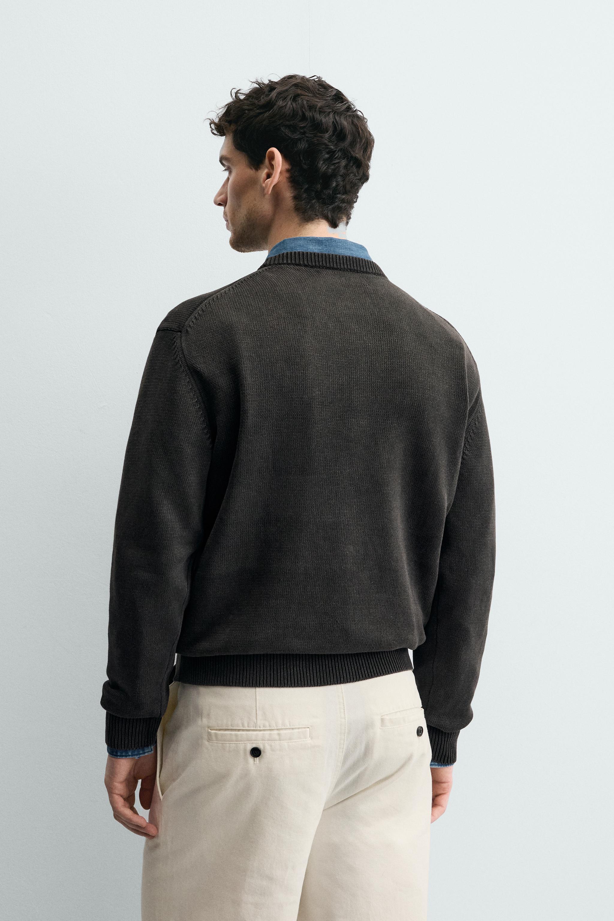 WASHED COTTON TEXTURED JUMPER